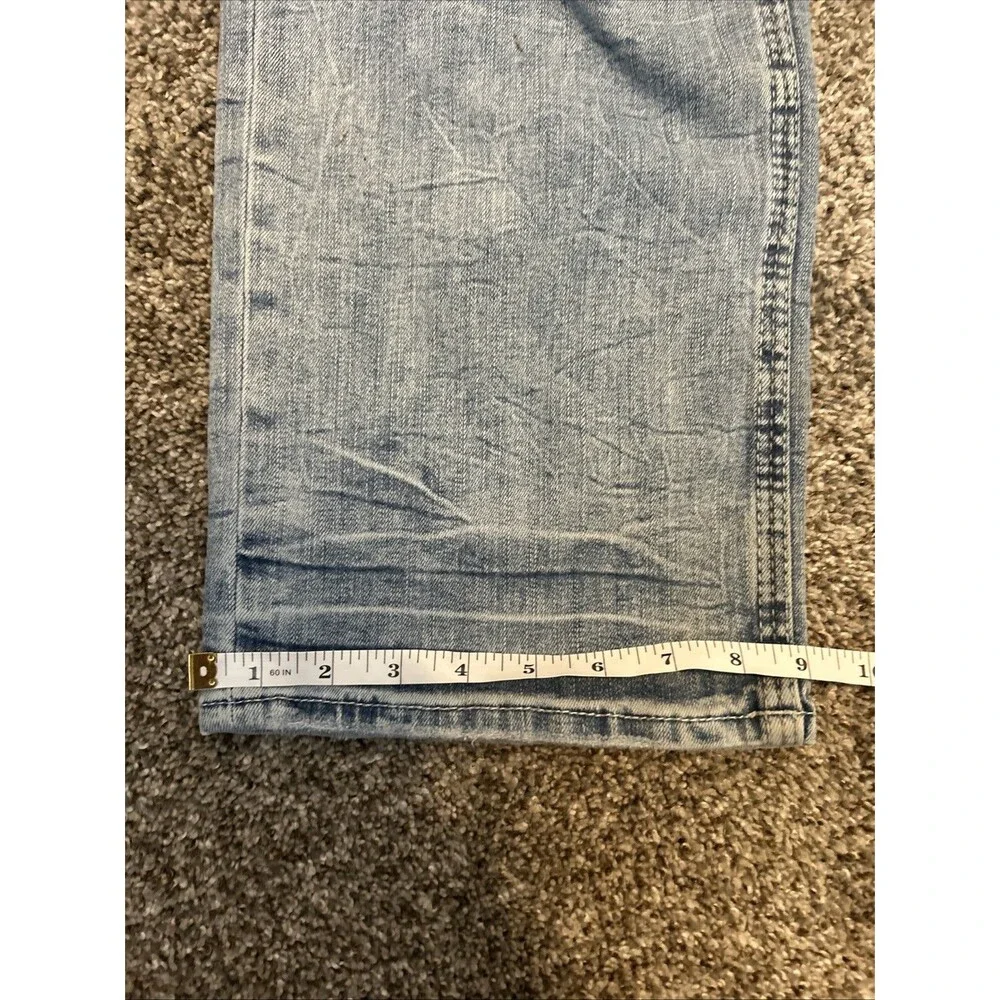 BKE Jeans Mens 38x32 Blue Jake Straight Stretch Denim Pants Western Cowboy Work